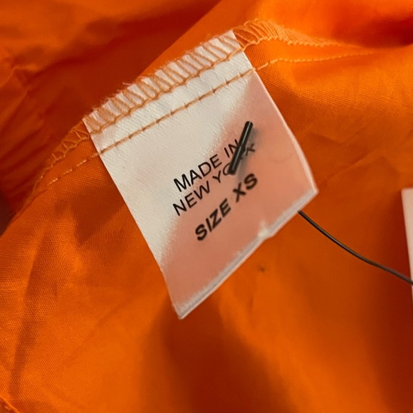 Petersyn Orange collared Bow wrap top - Picture 4 of 6